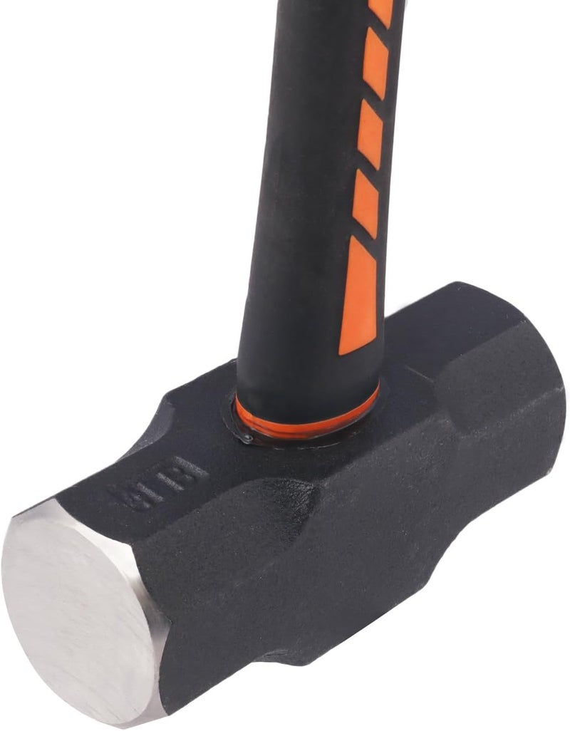 GENHAKON 2 Packs 4lb Sledgehammer with 13 Inch long Fiberglass Handle, Drilling/Crack Hammer, No-Slip Rubber Grip, and Forged Steel Construction,(4-Pound Sledge), by - Image 3